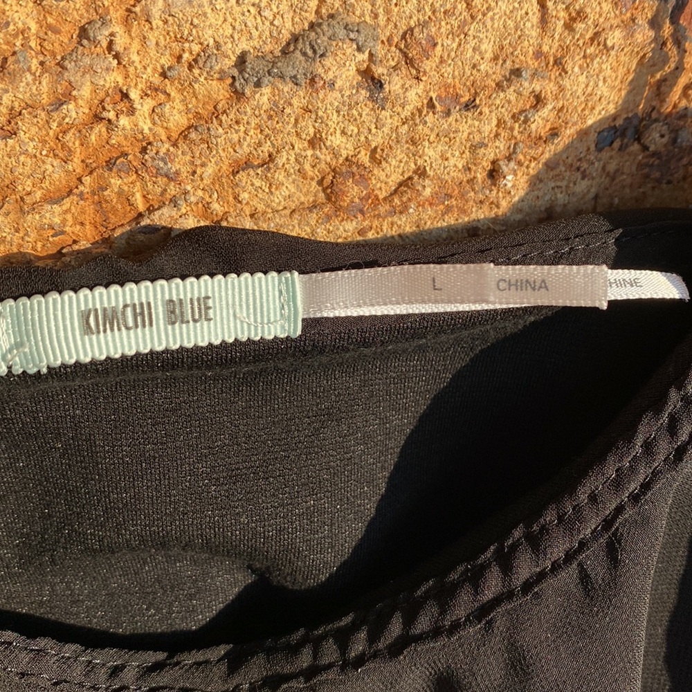 Kimchi Blue Sexy Black Crop Top Women’s Large - Picture 4 of 9